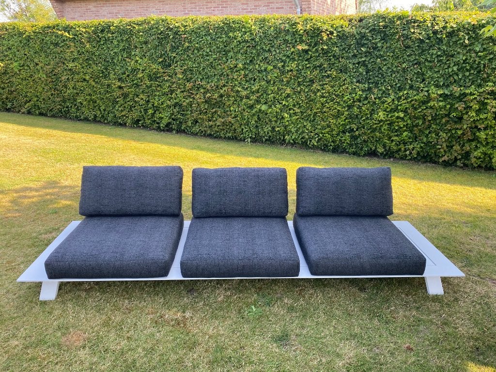 Lounge tuinzetel - Bristol Cesano - All weather kussens, Ophalen, Gebruikt, 3 zitplaatsen, Aluminium