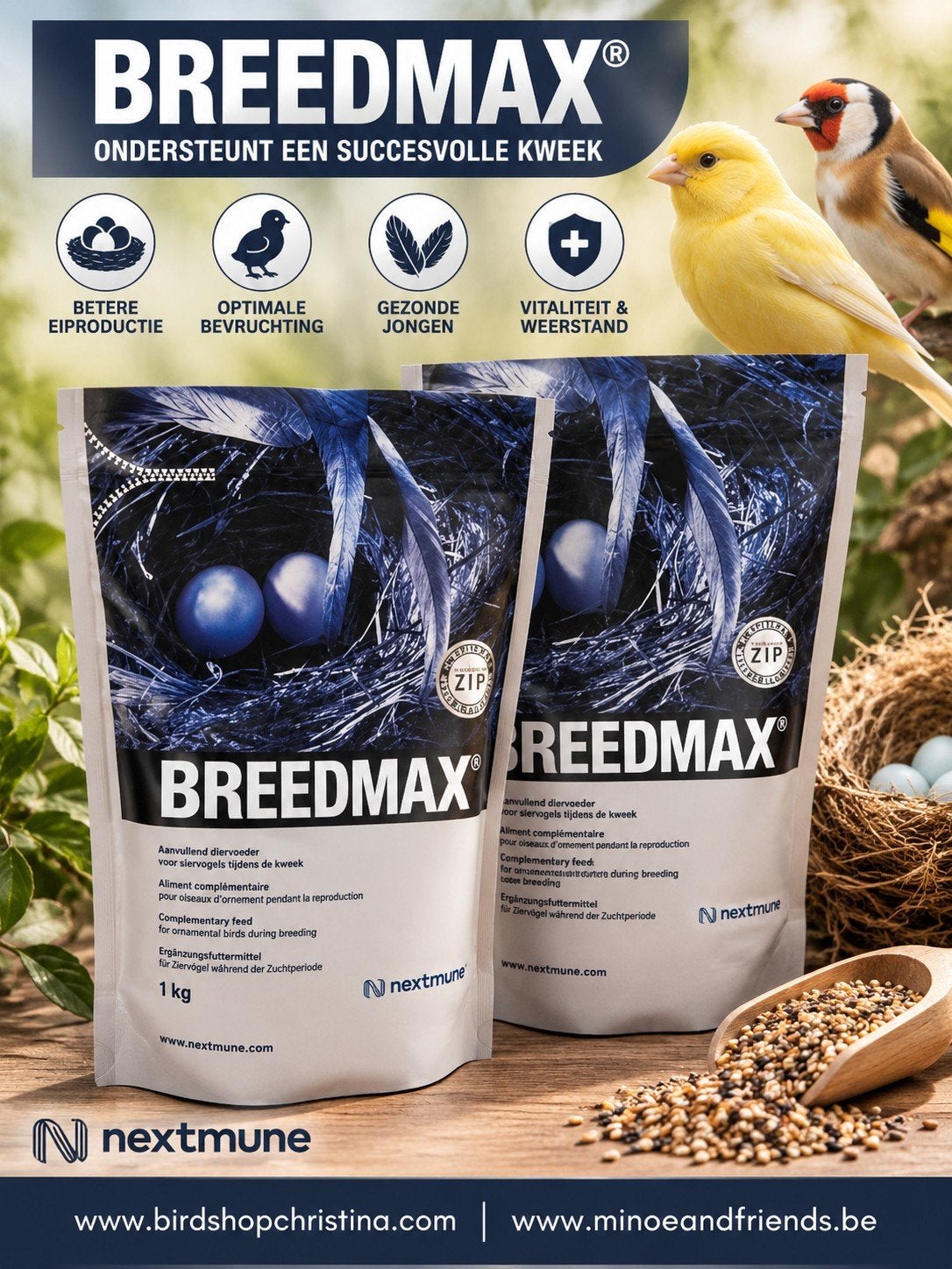 Breedmax  Eiwit -, Vitamine en Mineralen 500 Gram ( conditie, Ophalen, Nieuw, Eten en Drinken