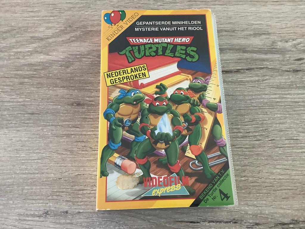 Teenage mutant ninja turtles VHS video (1991), Cd's en Dvd's, VHS | Kinderen en Jeugd, Tekenfilm, Alle leeftijden, Ophalen of Verzenden