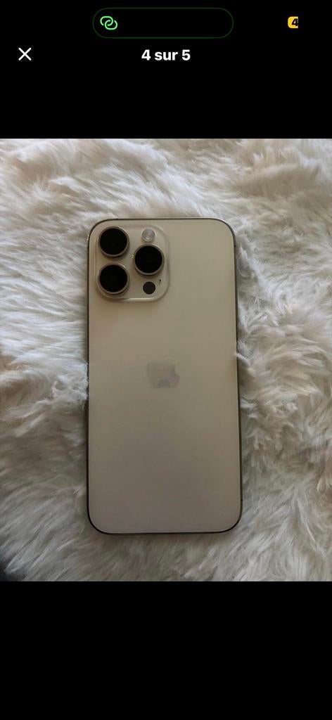 iPhone 14 Pro Max 128 Go Gold – Bon état – Batterie 81, Enlèvement ou Envoi, Comme neuf, IPhone 14
