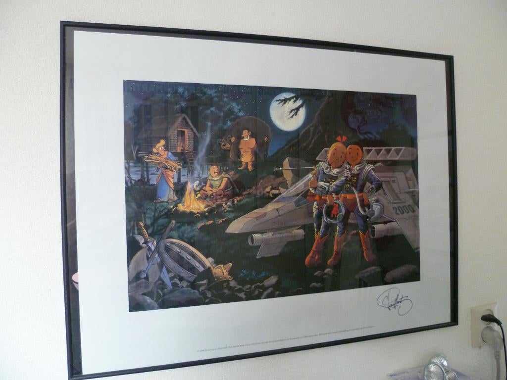 SUSKE EN WISKE MILLENIUMPOSTER UIT 2000 MET CERTIFICAAT, Livres, BD, Comme neuf, Une BD, Enlèvement ou Envoi