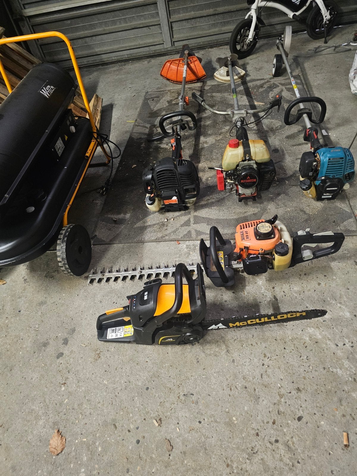 lot benzine gereedschapen, Tuin en Terras, Bosmaaiers, Ophalen, Benzine