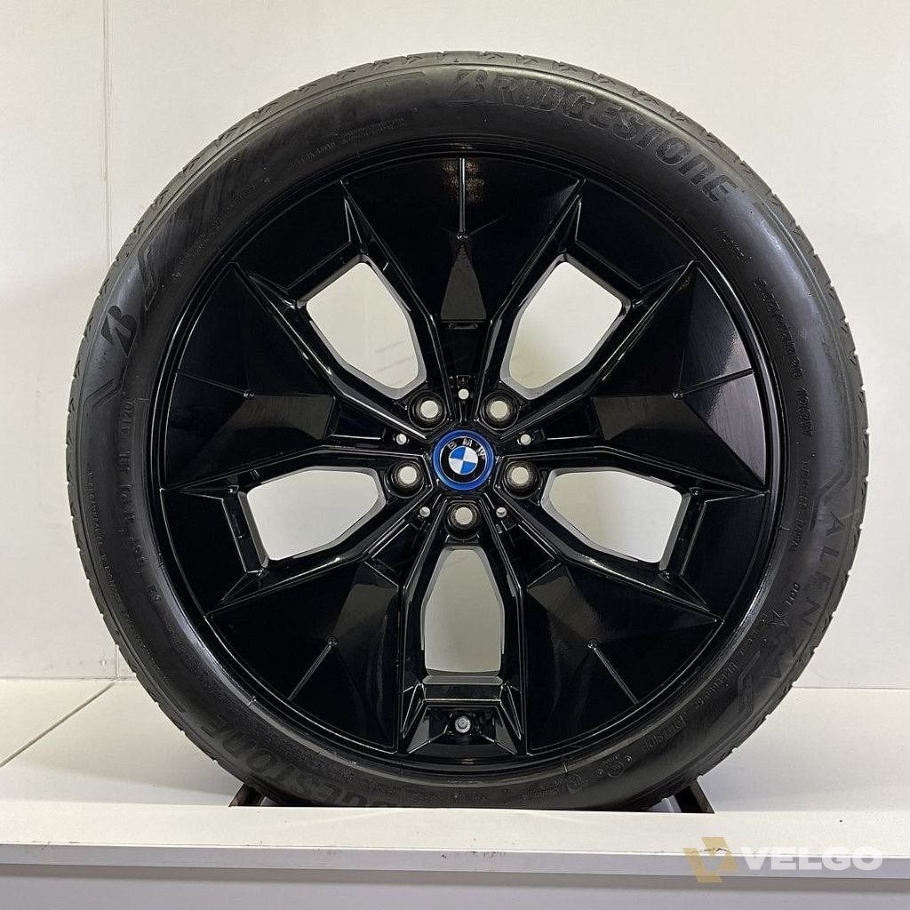 BMW IX3 X3 G08 BREEDSET VELGEN + ZOMERBANDEN 20 INCH ORIG. 8, -, -, Banden en Velgen, Ophalen of Verzenden