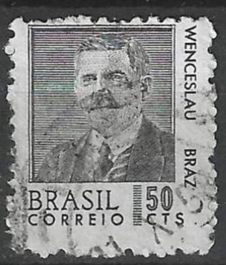 Brésil 1968 - Yvert 844 - Wenceslau Pereira Gomes (ST), Envoi, Affranchi