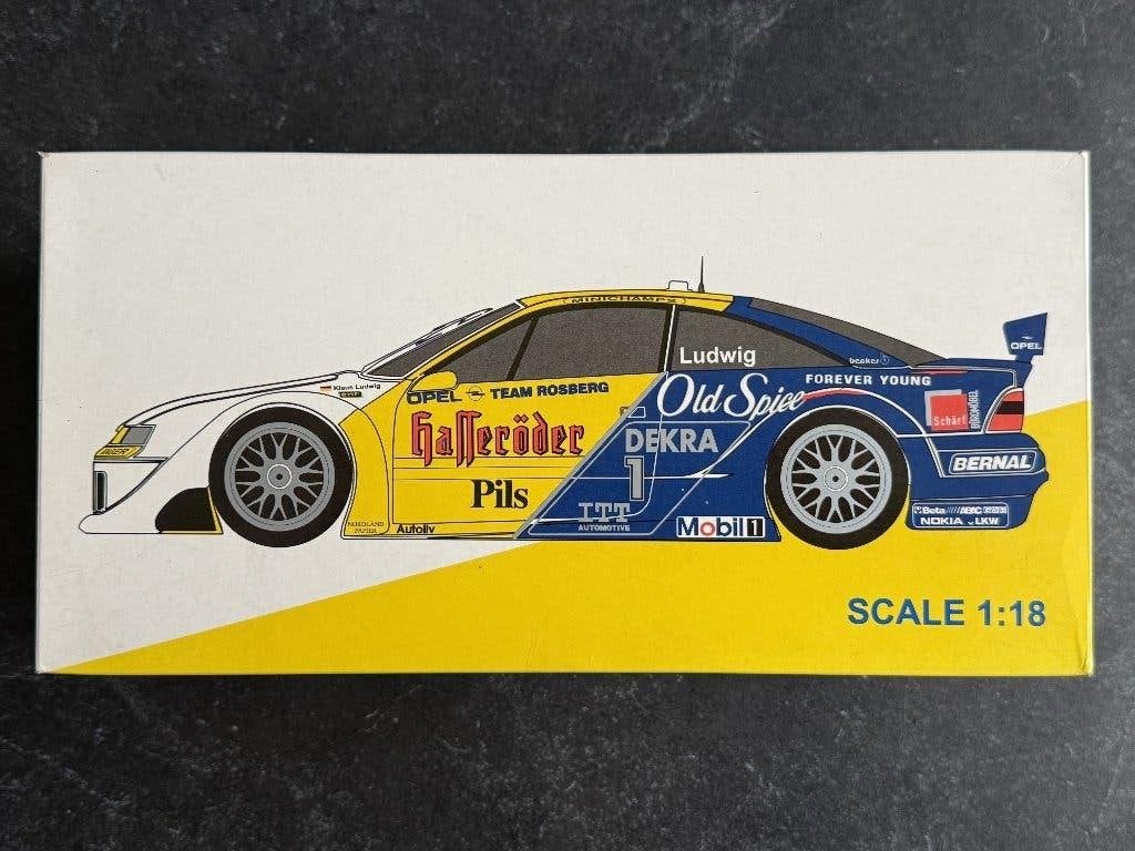 Minichamps 1/18 Opel Calibra V6 4x4 DTM Ludwig Team Rosberg, Enlèvement ou Envoi, Utilisé, Voiture, MiniChamps