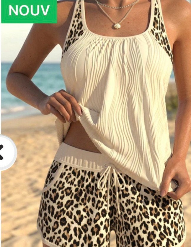Maillot de bain tankini, Vêtements | Femmes, Vêtements de Bain & Maillots de Bain, Enlèvement, Comme neuf, Beige, Maillot de bain ou Short