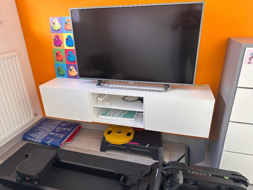 Armoire flottante blanche IKEA — design épuré, 25 à 50 cm, Moderne witte zwevende kast, Moins de 100 cm, 150 à 200 cm