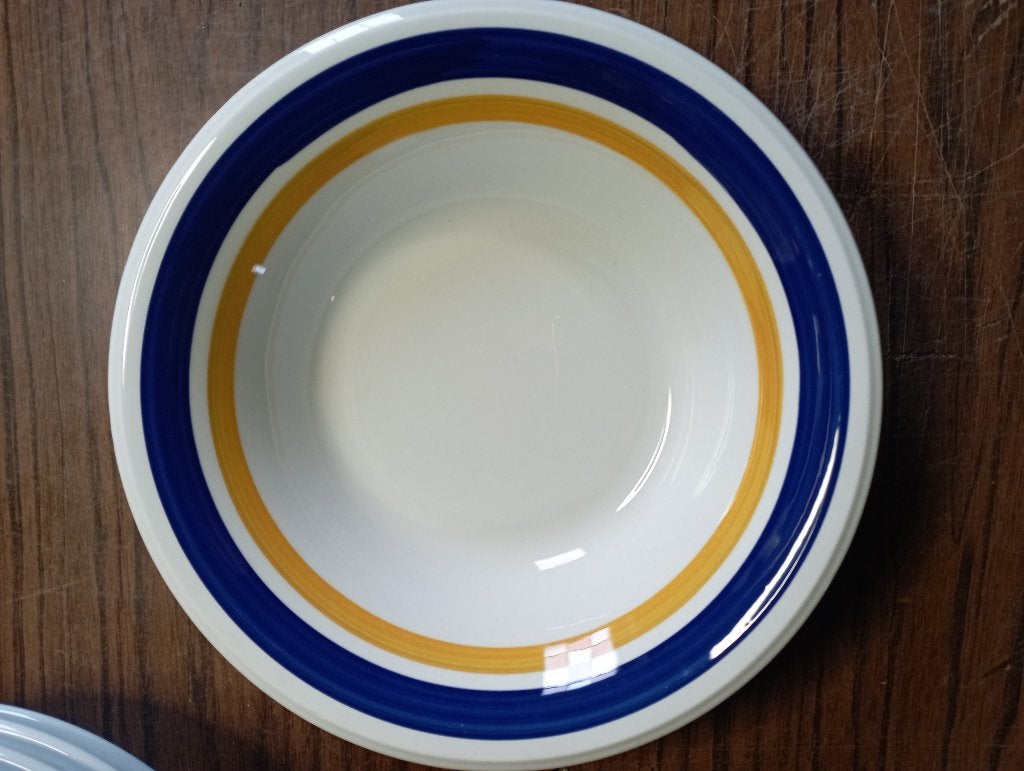Lot de 6 assiettes creuses ou 4 plates, Assiettes(s), Comme neuf, Céramique, Enlèvement