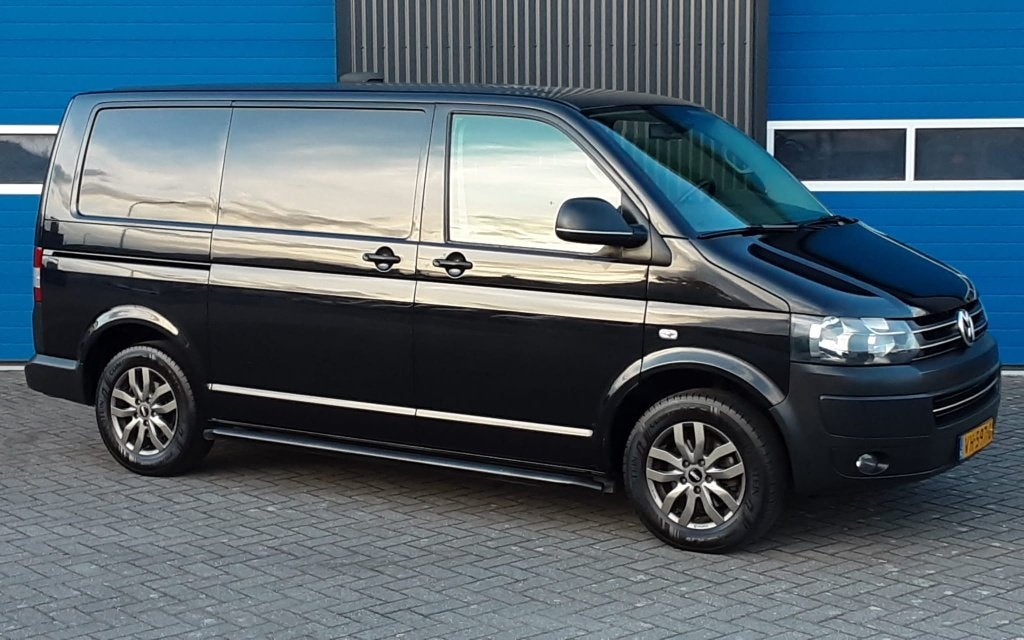 VW Transporter 2.0 TDI 140pk, 6 versn. Airco, cruise, Auto's, Voorwielaandrijving, Stof, 4 cilinders, Zwart