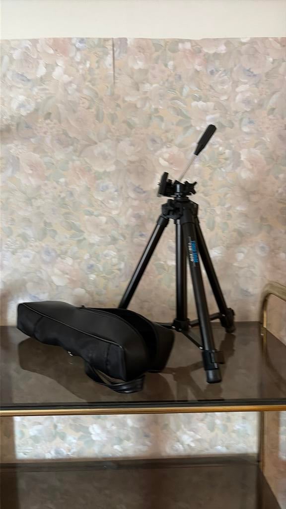 Trépied photo/vidéo Tristar avec sac de transport, bon état, Enlèvement ou Envoi, Utilisé, Trépied