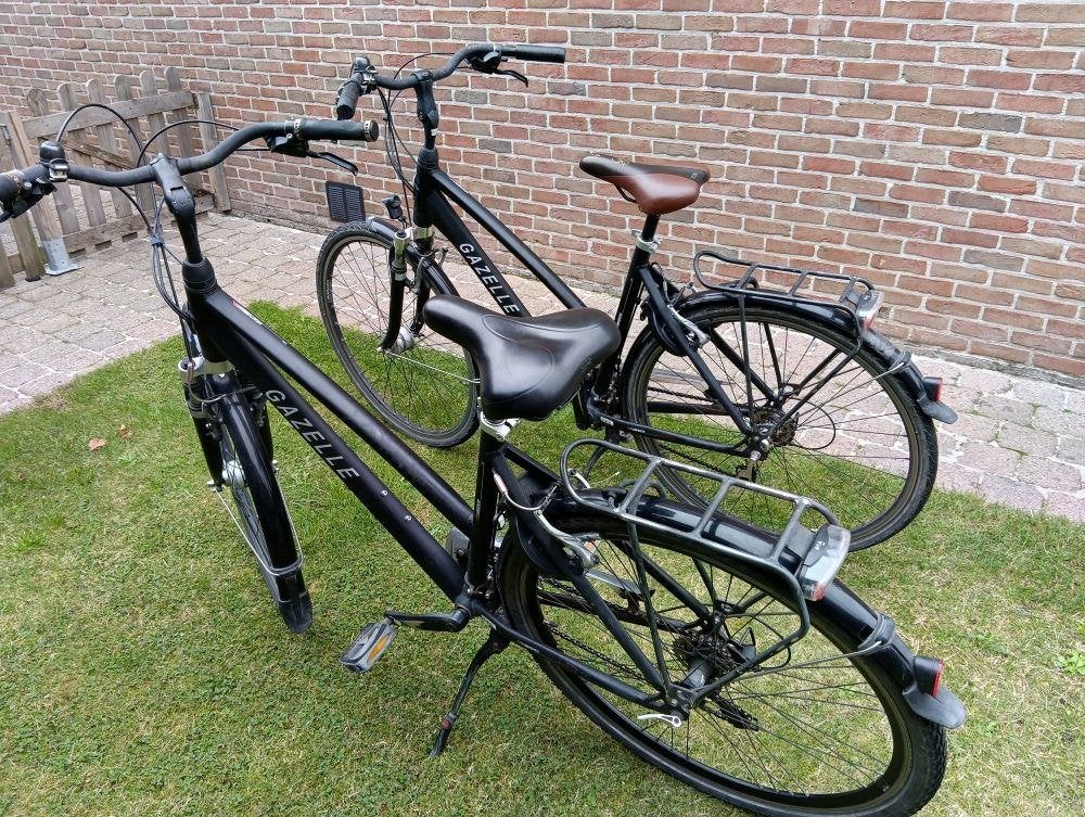 2 fietsen gazelle vento met 24 versnellingen, Vitesses, Frein sur jante, 53 à 56 cm, Enlèvement