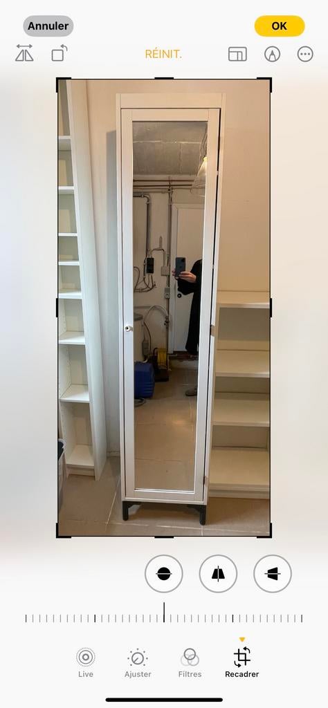 Armoire de salle de bain + miroir Ikea blanche impeccable, Enlèvement