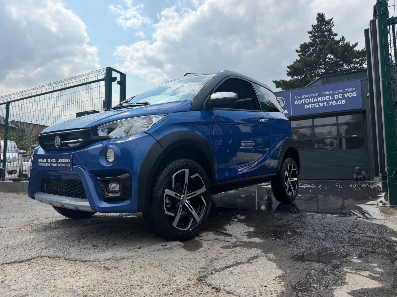 aixam crossover superluxe slechts 5000lm!!, Auto's, Aixam, Blauw, Leder, Diesel, 6 kW