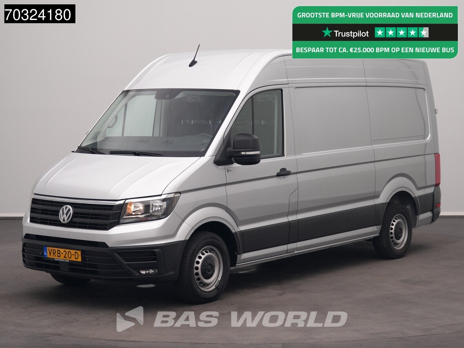 Volkswagen Crafter 140pk L3H3 Trekhaak Navi Airco Cruise Cam, Auto's, Bestelwagens en Lichte vracht, Stof, Gebruikt, Euro 6, 4 cilinders