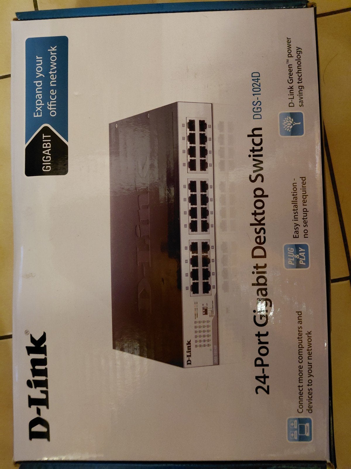 Commutateur Gigabit 24 ports D-Link DGS-1024D (dans sa boîte, Enlèvement, Comme neuf