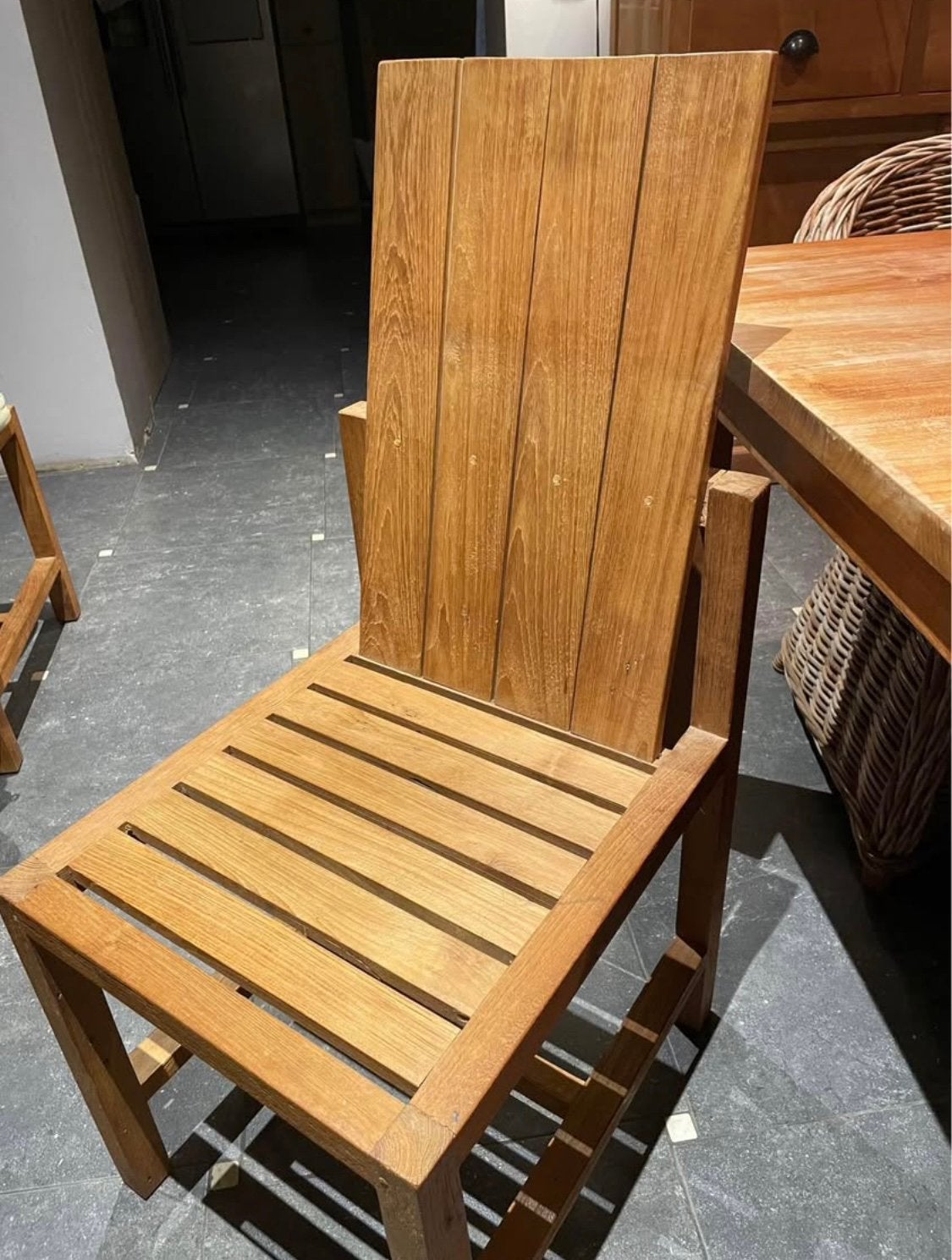 6 landelijle unieke stoelen (teak), Ophalen, Zo goed als nieuw