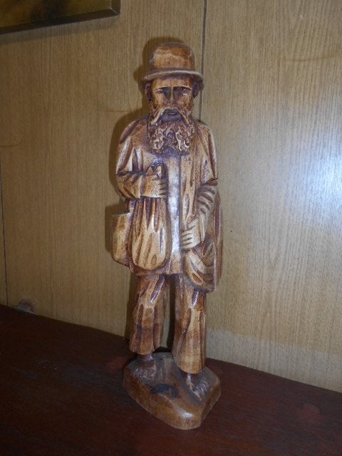 Mooi houten beeld uit Equador - 41 cm, Antiek en Kunst, Kunst | Beelden en Houtsnijwerken, Ophalen of Verzenden, Zuid-Amerika