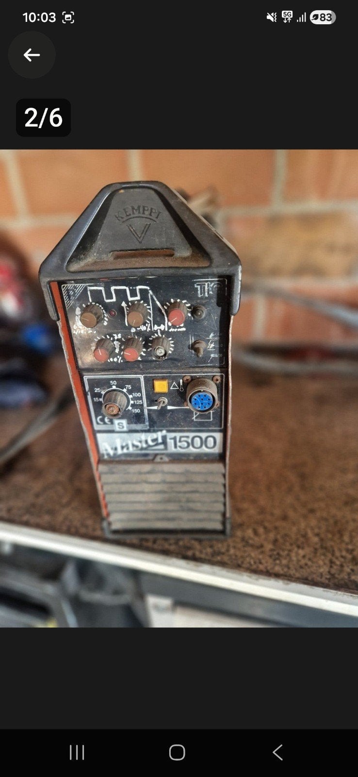 kemppi 1500 master 230v tig/mma, Ophalen, Gebruikt