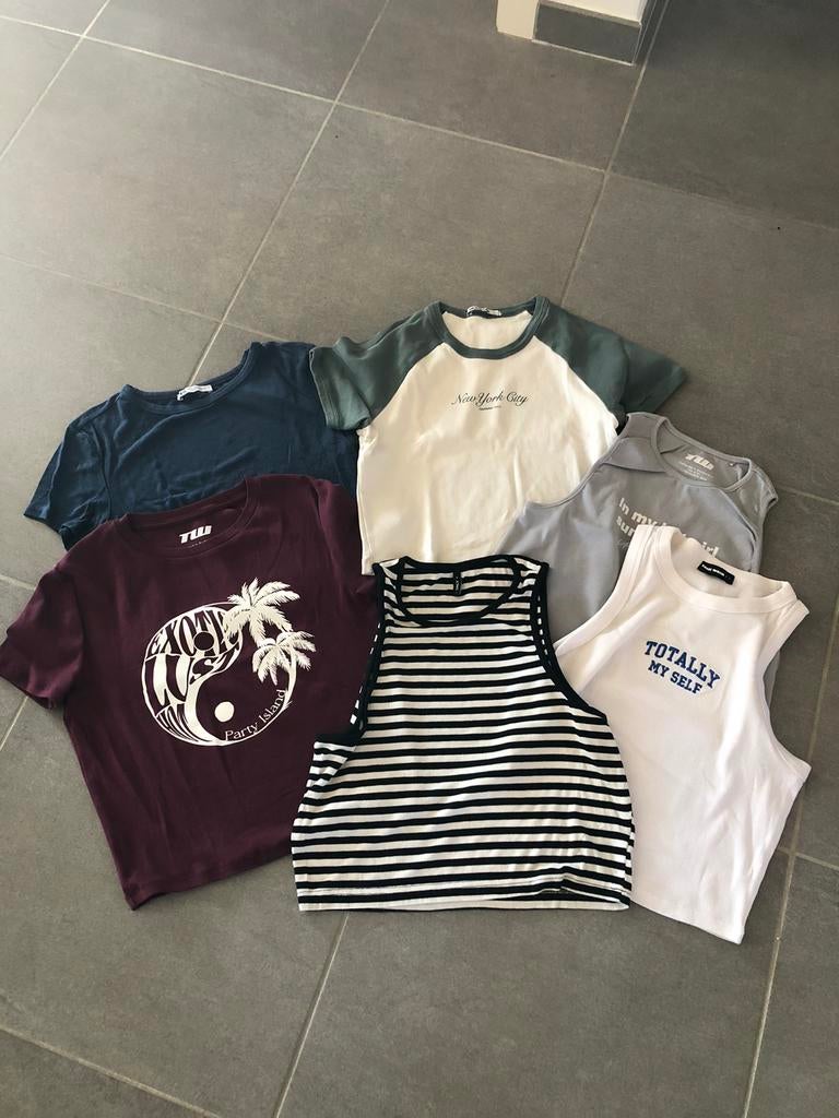 T-shirts, maat L (6 stuks), Kleding | Dames, T-shirts, Ophalen of Verzenden, Zo goed als nieuw, Maat 42/44 (L)