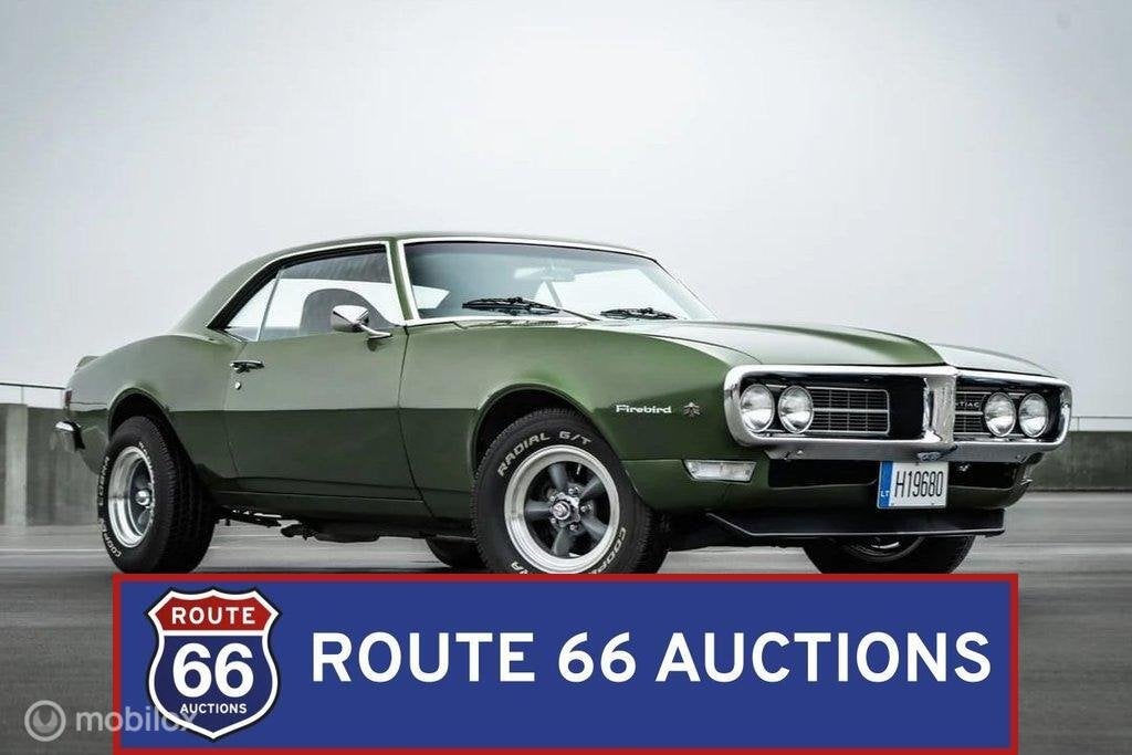 Pontiac Firebird | 1968 | Route 66 Auctions, Achat, Pontiac, Entreprise, Boîte manuelle
