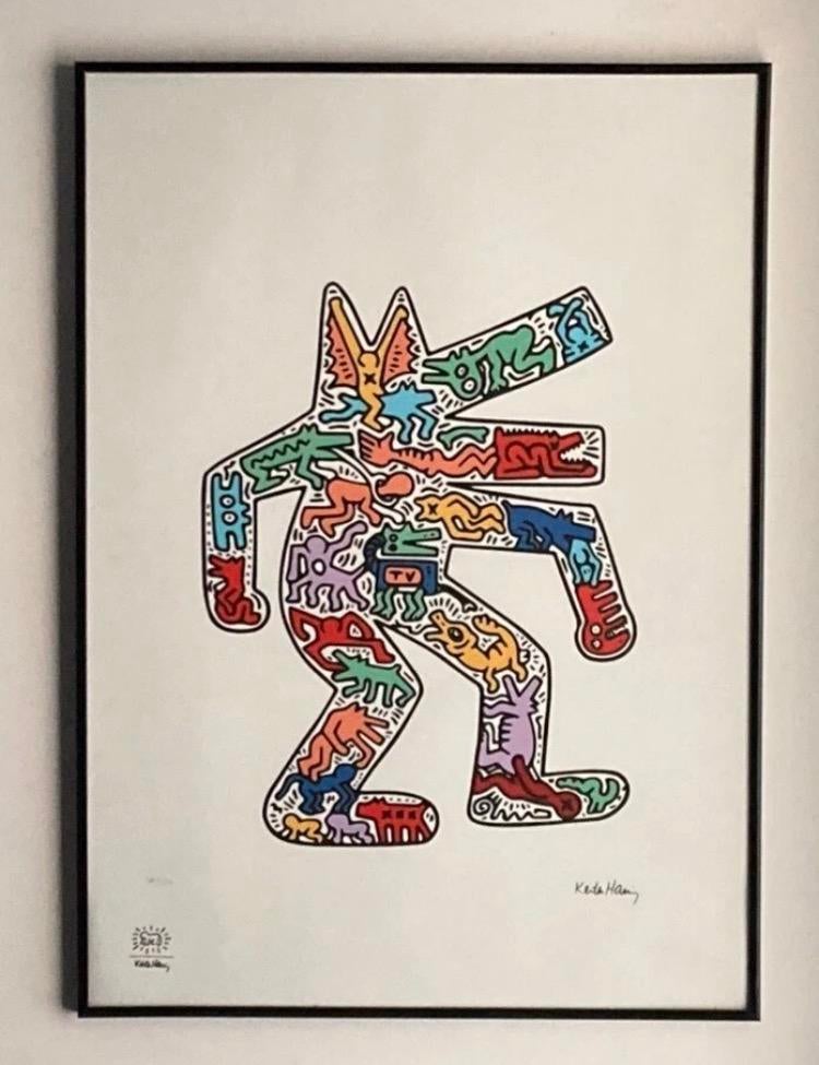 Keith Haring : lithographie 50 par 70 cm, Antiquités & Art, Art | Lithographies & Sérigraphies, Enlèvement ou Envoi