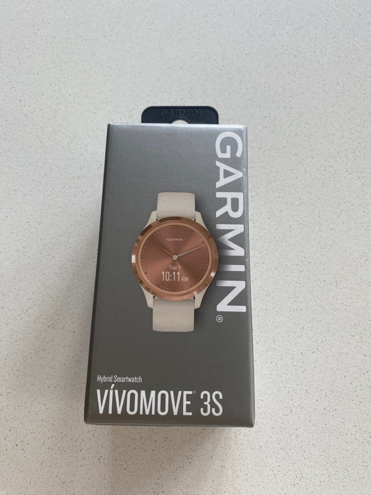 Montre intelligente Garmin Vivomove 3S, Neuf, Étanche, Enlèvement ou Envoi, Blanc