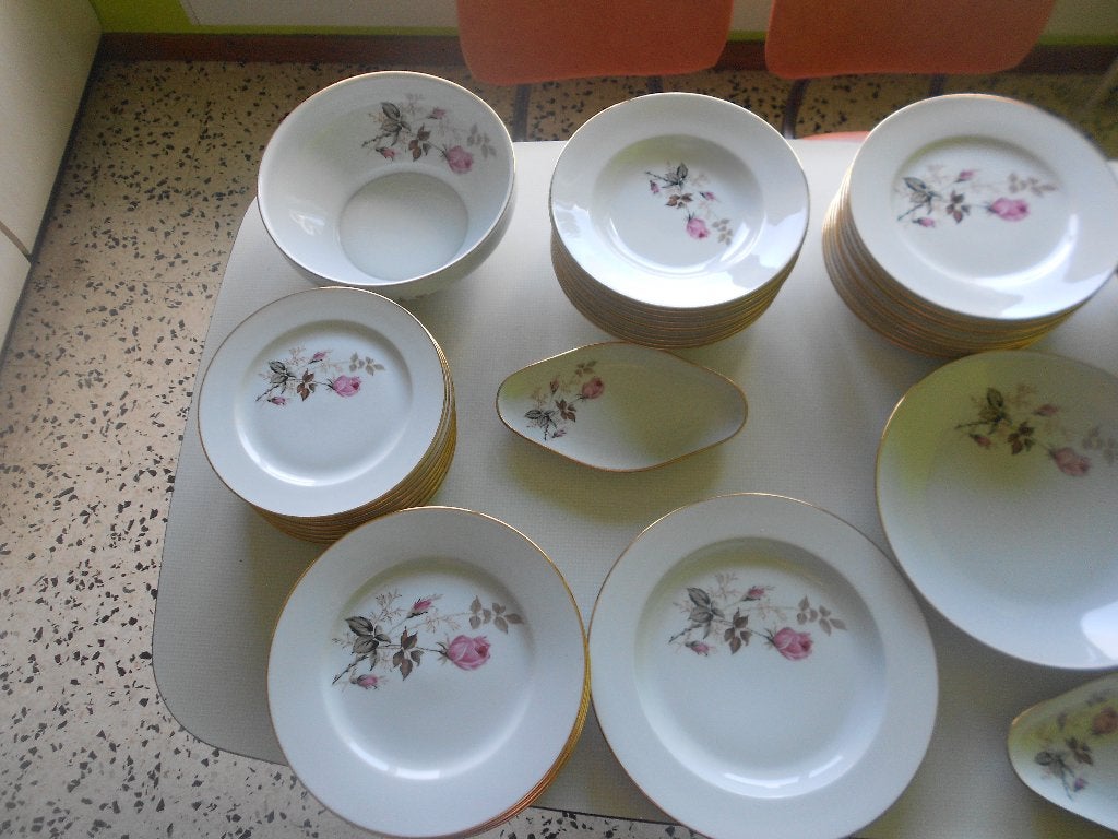 lot de 47 pièces service à dîner porcelaine limonges france, Antiquités & Art, Enlèvement