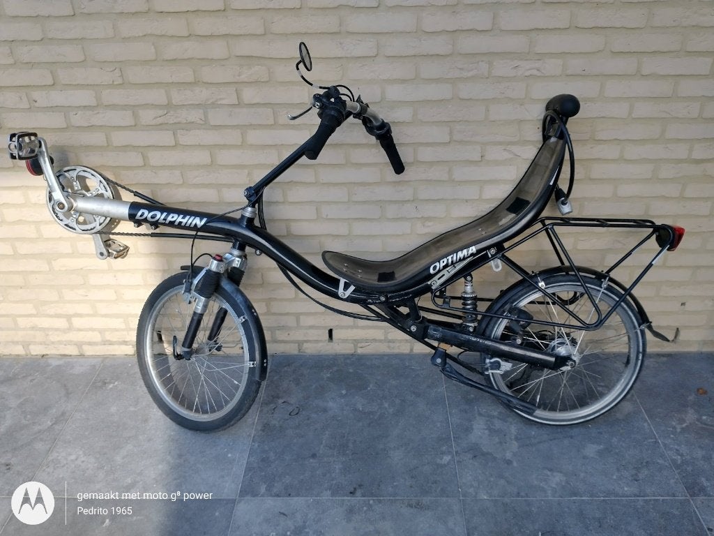 ligfiets Dolphin, Gebruikt, Velgrem, Bovenstuur, Ophalen