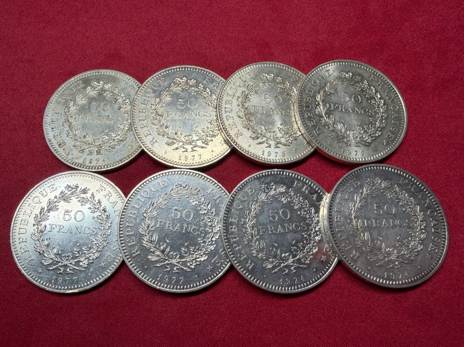 Pieces argent 50fr Hercule, Enlèvement ou Envoi, Argent