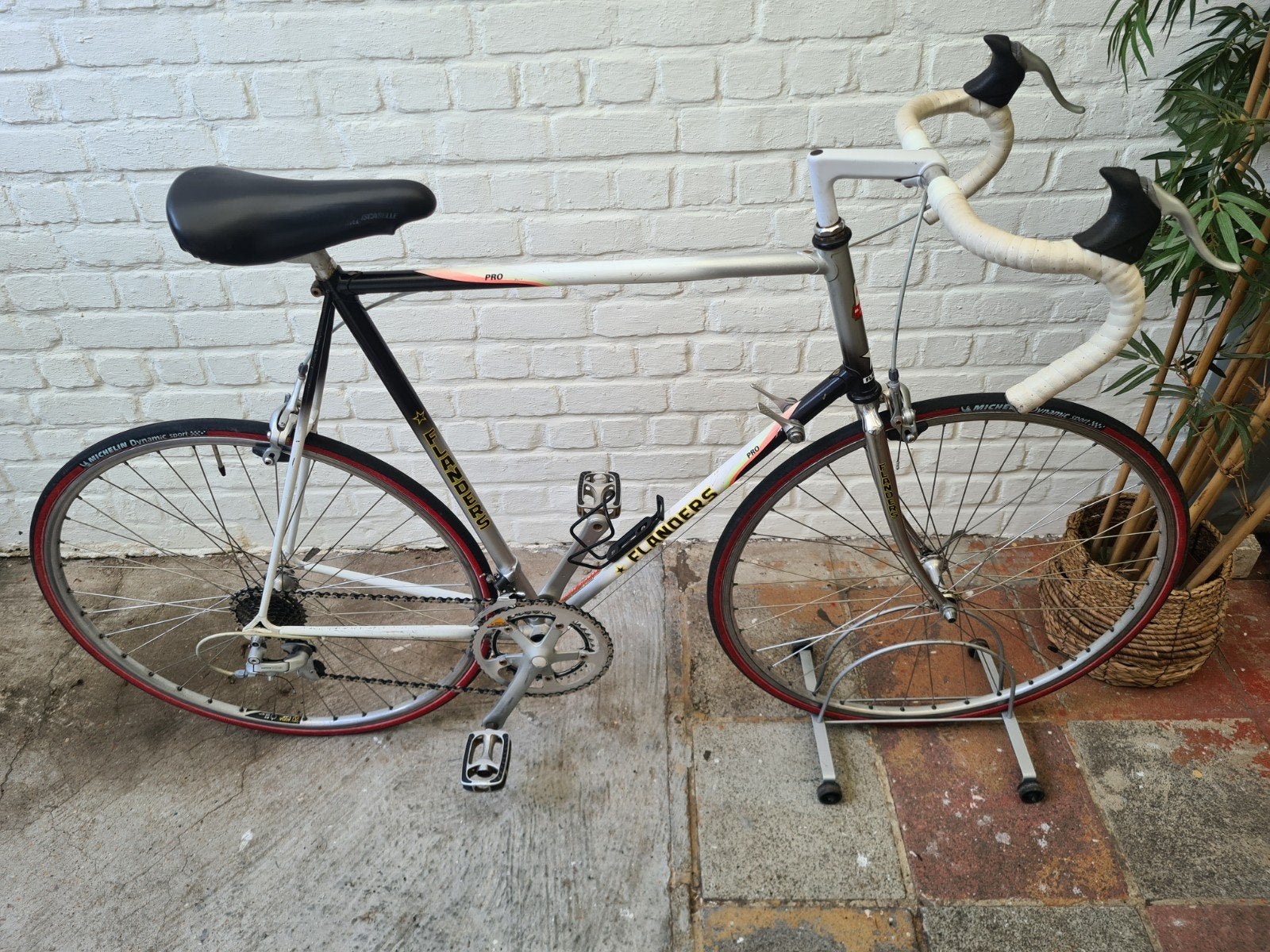 retro koersfiets flanders, 59 cm ou plus, Enlèvement, Frein sur jante, Flanders