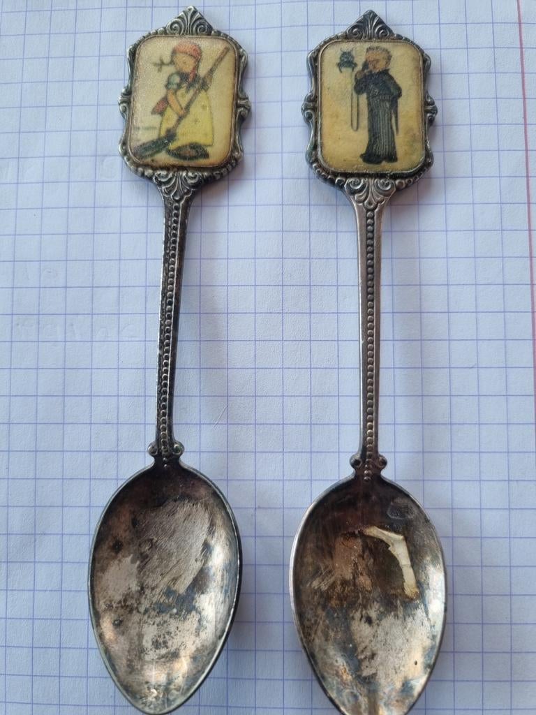 Ars edition. Twee antieke  thee lepeltjes, Antiek en Kunst, Ophalen