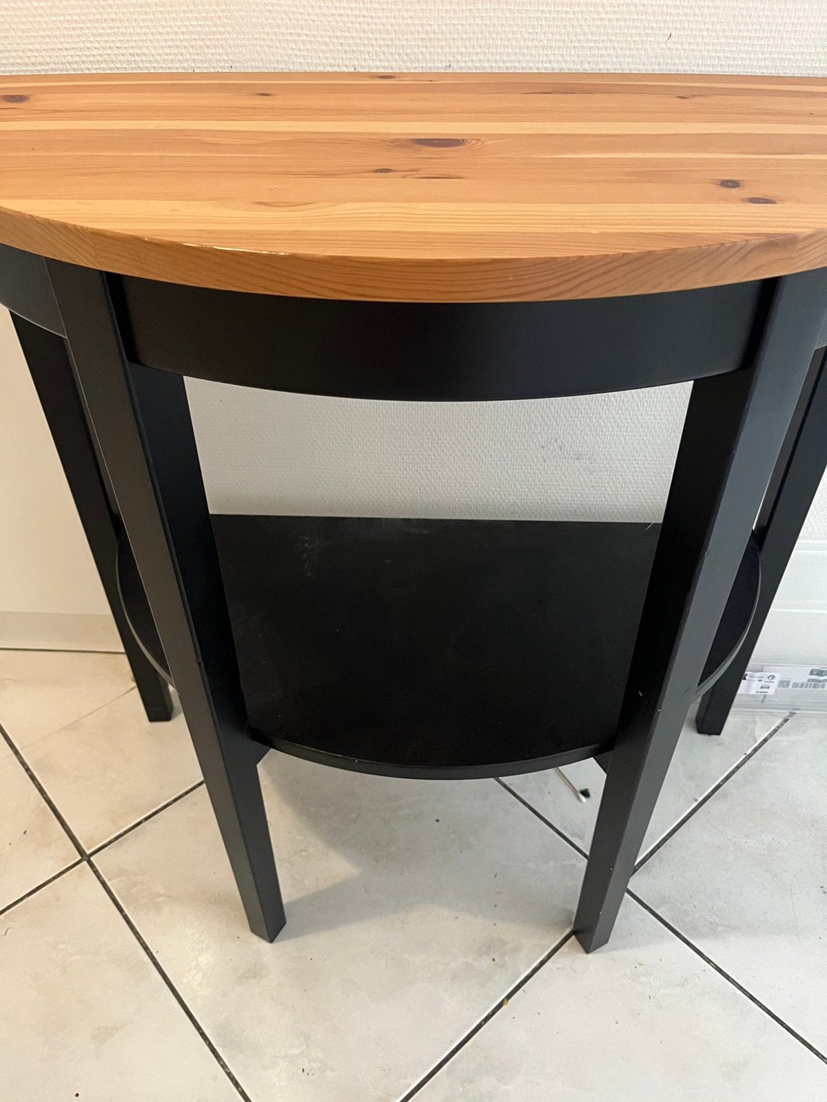 Table console noire et bois IKEA Arkelstorp, Enlèvement, Comme neuf