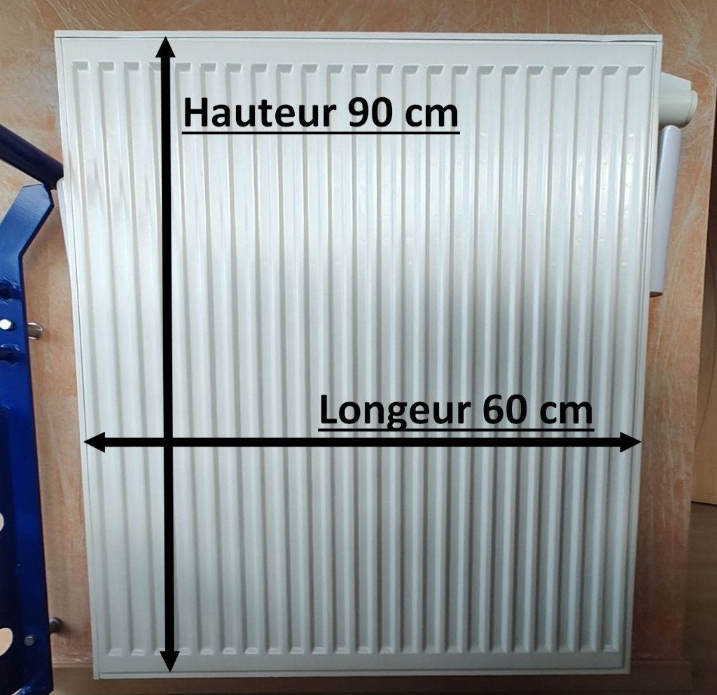 Radiateur acier Type 33 – 90 x 60 cm – 2000W, Bricolage & Construction, Enlèvement, Radiateur