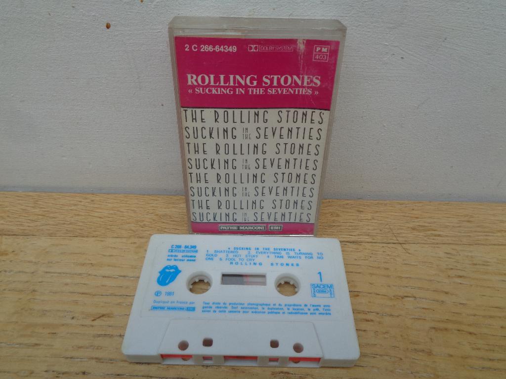 Rolling Stones cassette "Sucking in the Seventies" [France], Cd's en Dvd's, Cassettebandjes, Gebruikt, Verzenden, 1 bandje, Origineel