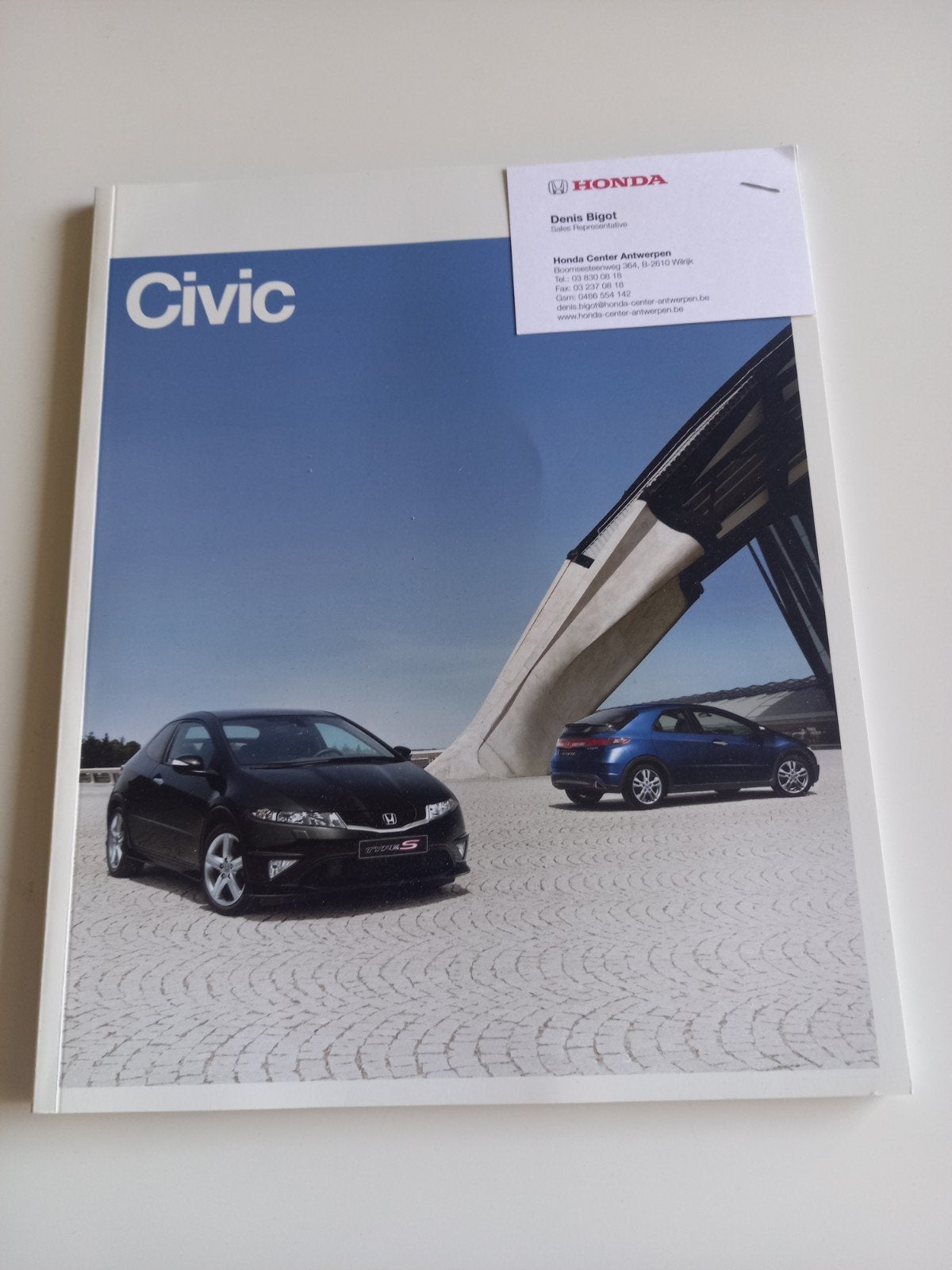Brochure Honda Civic, Ophalen of Verzenden, Zo goed als nieuw, Honda