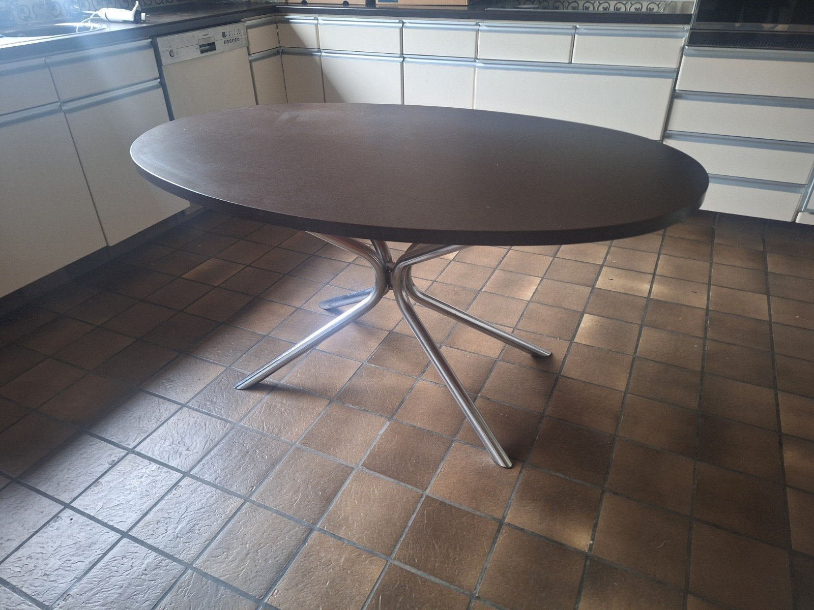 vintage ovale tafel, Ophalen
