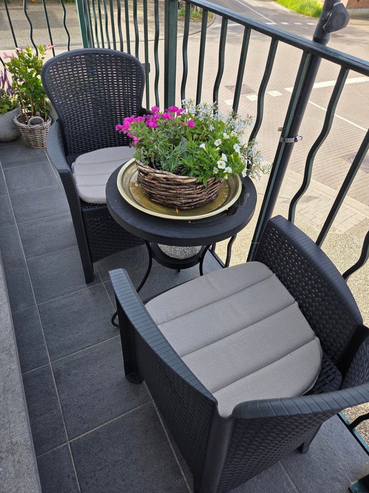 2 makkelijke terrasstoelen  eventueel met bistro tafeltje, Tuin en Terras, Tuinsets en Loungesets, Ophalen