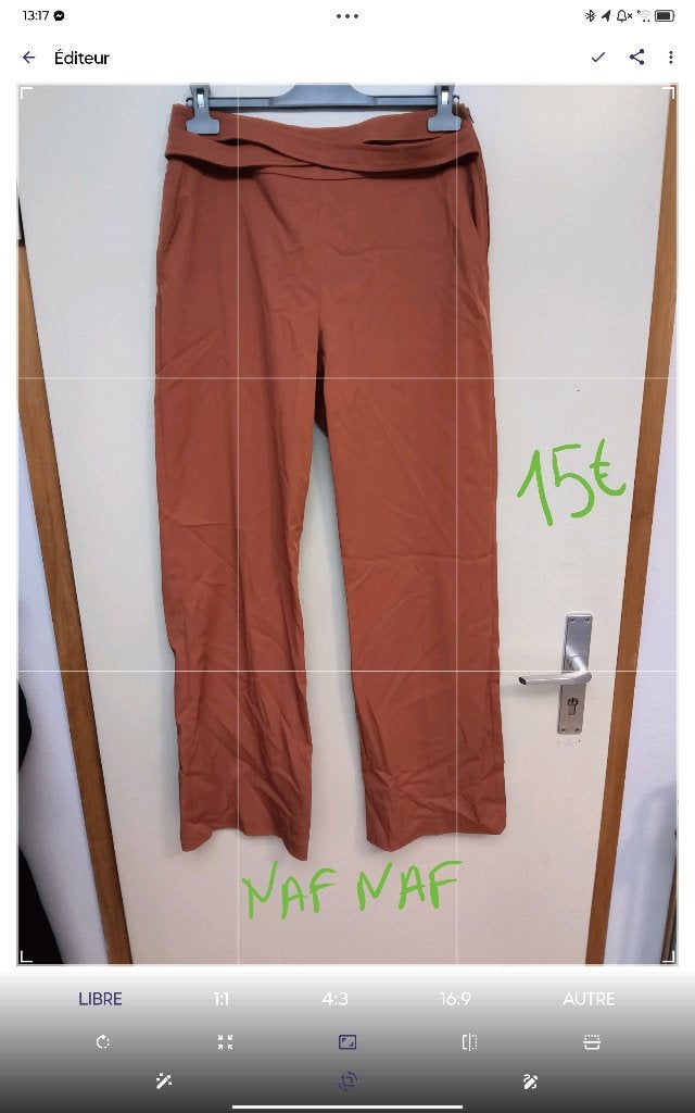 Lots Pantalons monoprix nafnaf, Enlèvement ou Envoi, Autres couleurs, Comme neuf, W30 - W32 (confection 38/40)