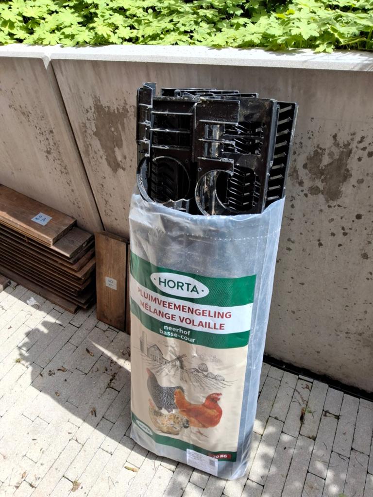 Bois pour terrasse., Enlèvement