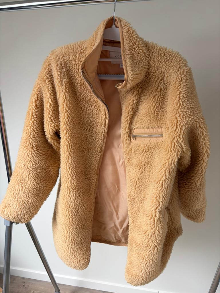 Beige jas van Costes, Kleding | Dames, Ophalen, Zo goed als nieuw, Maat 36 (S), Beige