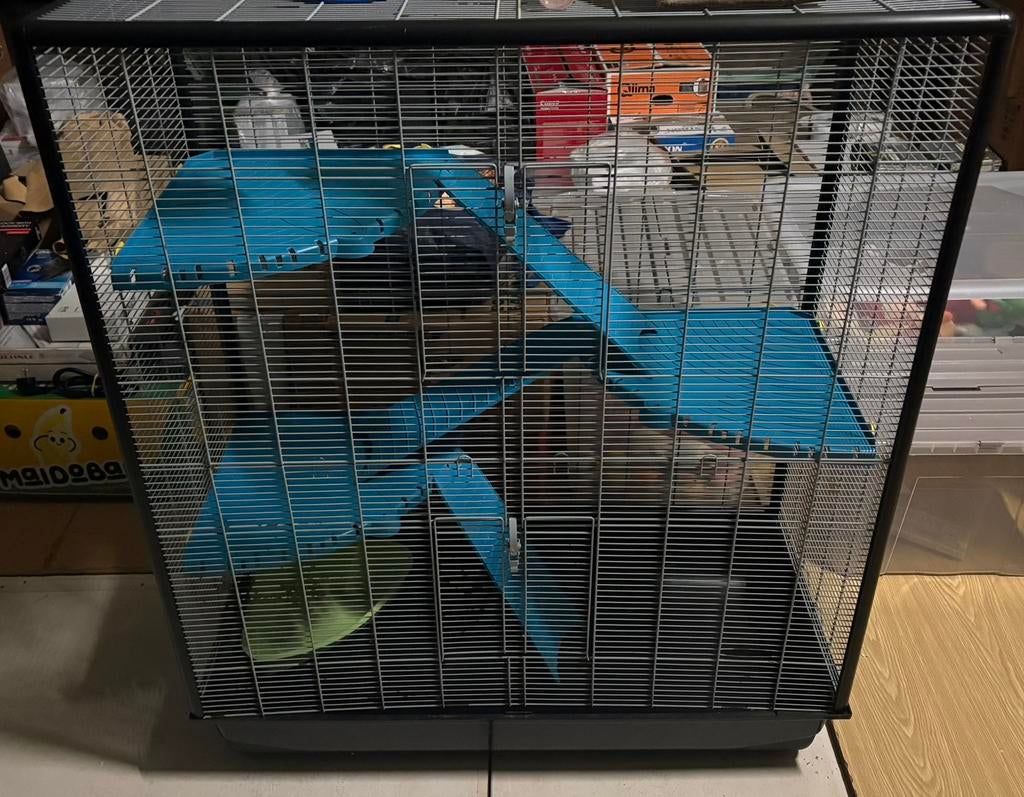 Frettenkooi (of ratten,…), Dieren en Toebehoren, Ophalen, Kooi, Gebruikt, 90 cm of meer