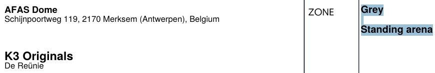 2 tickets K3 (31 mei / 20u30) (60 euro voor 2), Tickets en Kaartjes, Twee personen, Mei