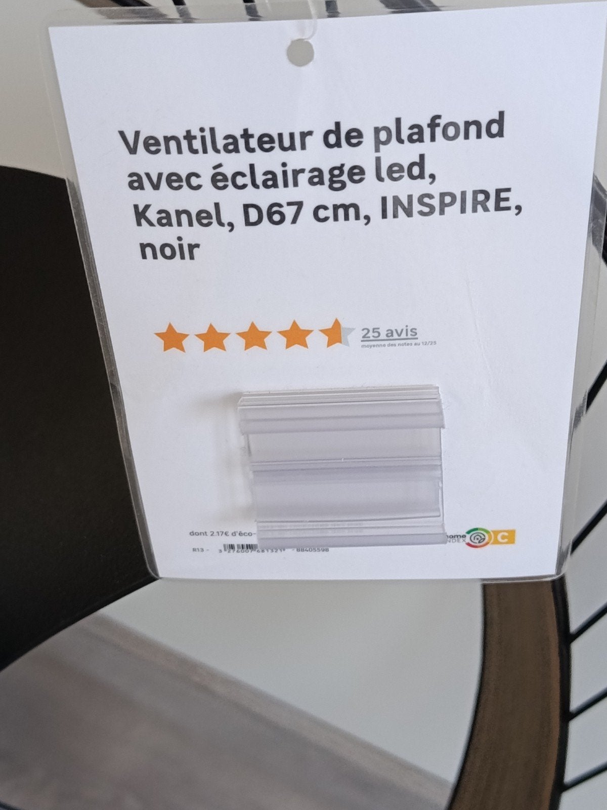 Ventilateur avec éclairage led, Enlèvement, Ventilateur avec télécommande, Neuf, Ventilateur de plafond