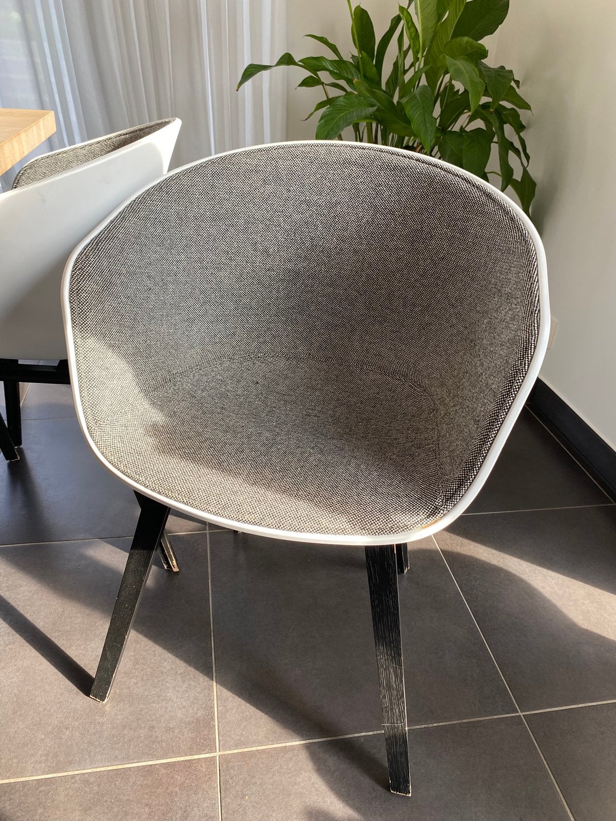 8 eetstoelen merk Hay, Huis en Inrichting, Ophalen, Gebruikt, Wit, Stof