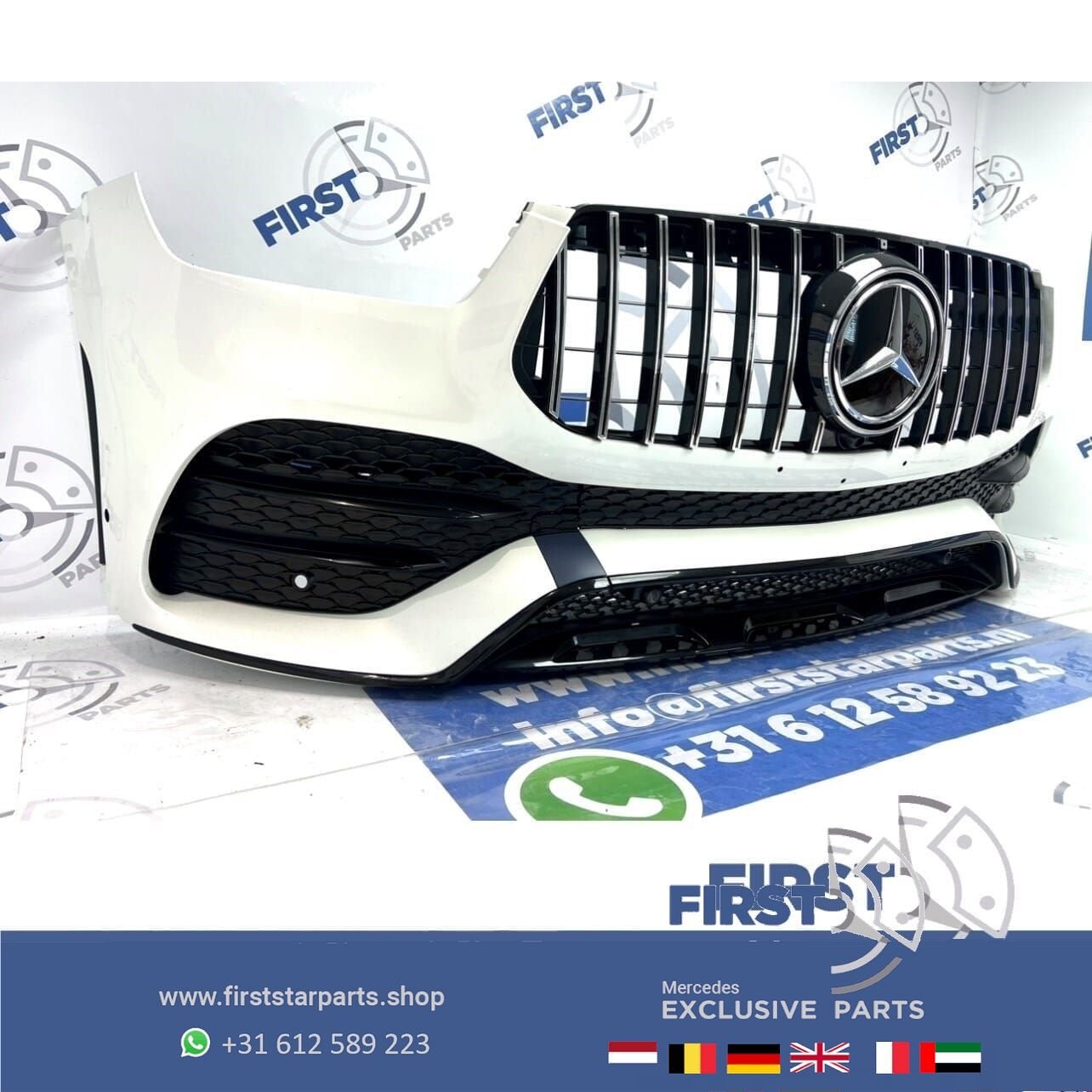W167 V167 C167 GLE 53 AMG VOORBUMPER WIT COMPLEET origineel, Utilisé, -, Avant, -