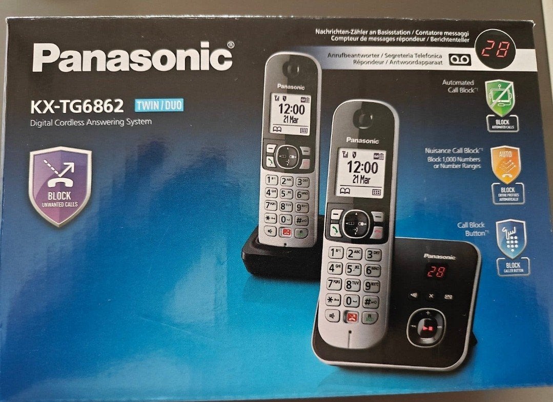 Panasonic duo telefoonset, Enlèvement, Comme neuf