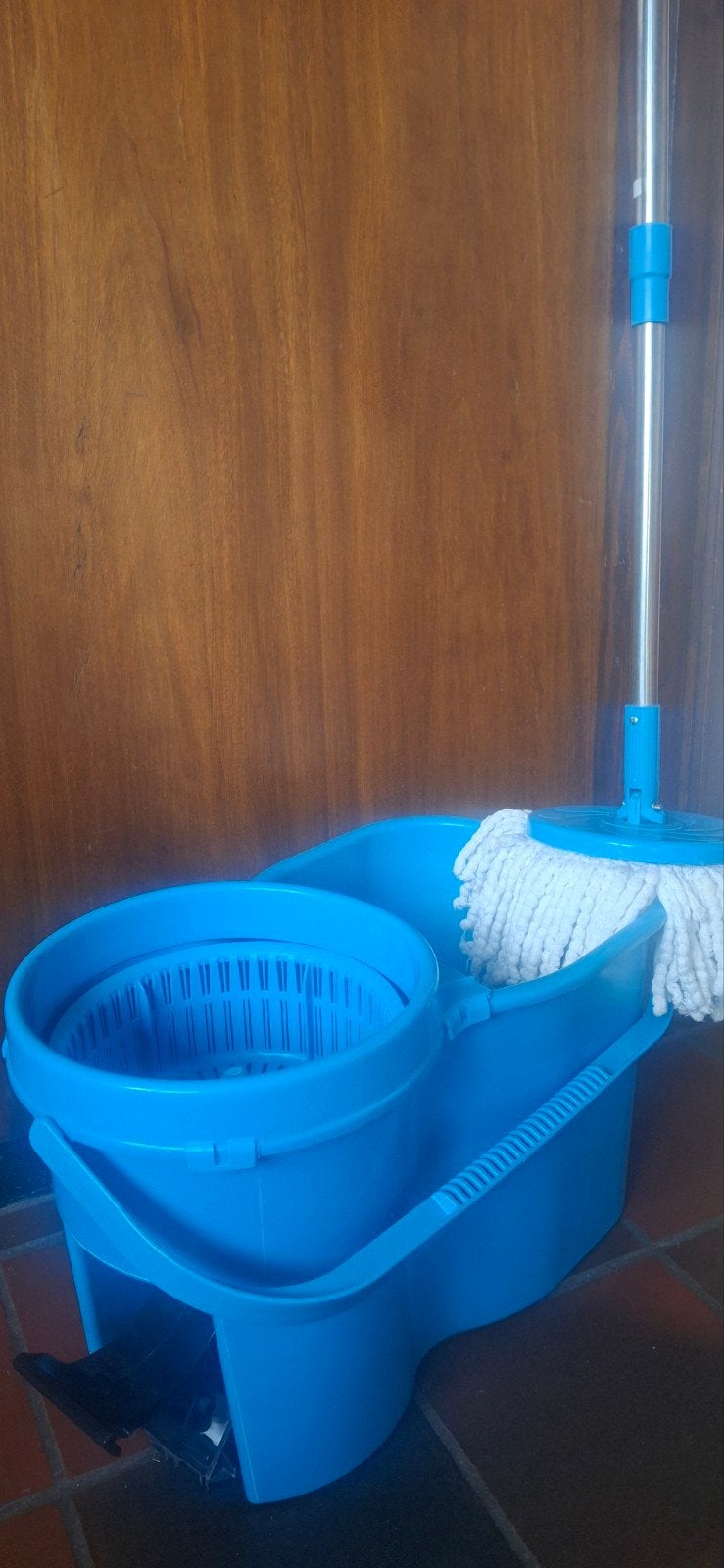 Spin·mop·Set avec seau et système de centrifugation intégré., Enlèvement ou Envoi