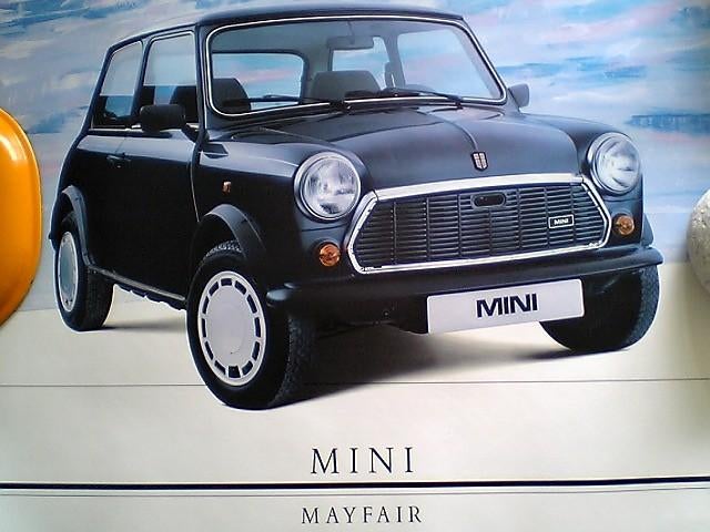POSTER Affiche AUSTIN ROVER Mini 1000 Mayfair Blue 1989 NEUF, Enlèvement ou Envoi