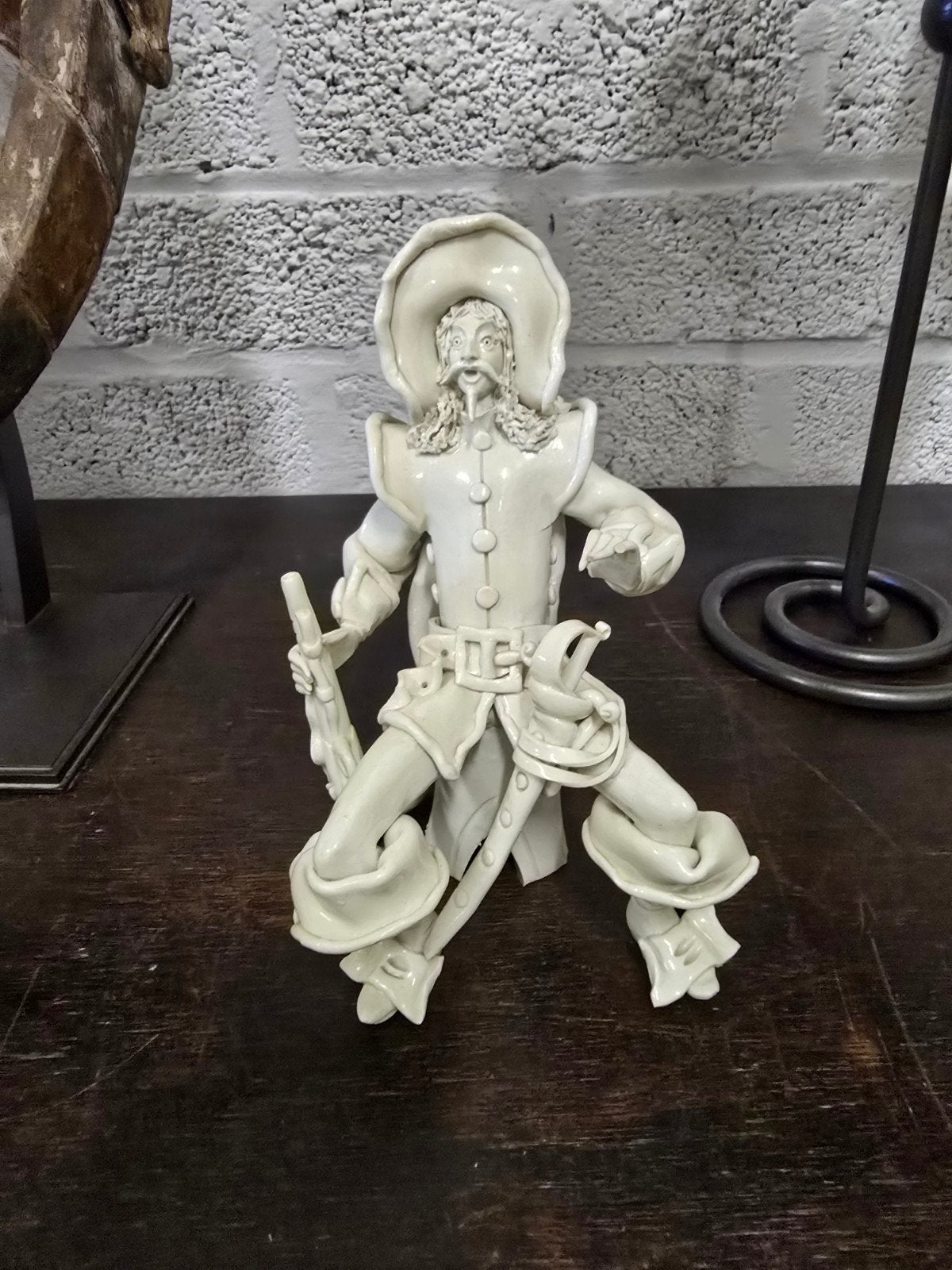 figurine en porcelaine vintage italienne avec signature, Enlèvement ou Envoi