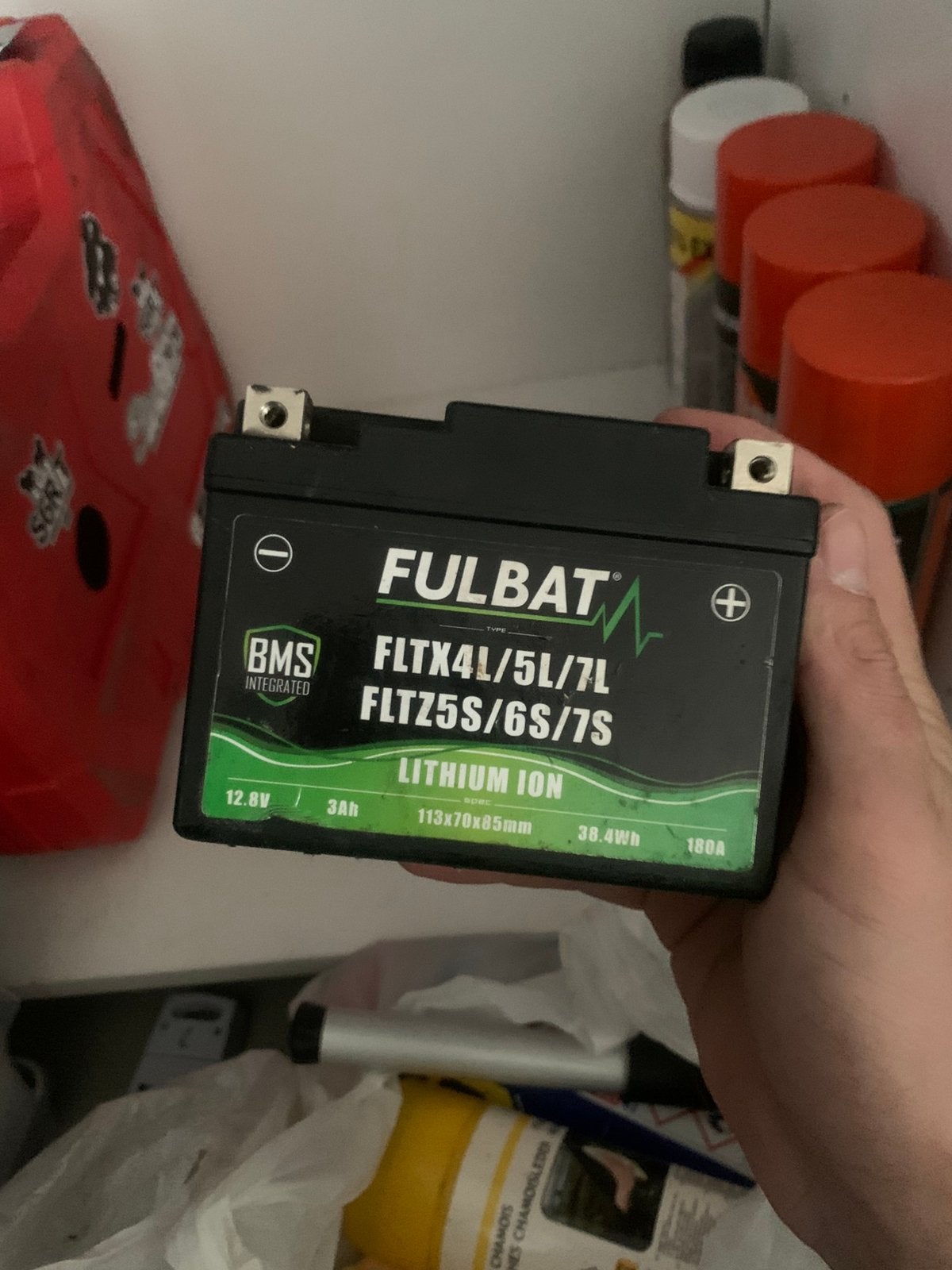 BATTERIE FLTZ5S LITHIUM RACING SCOOTER : 114X70X85MM, Enlèvement ou Envoi, Utilisé